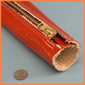 Firesleeve zipper closure